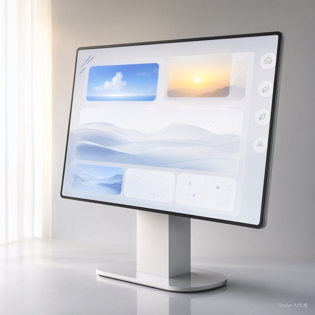 HomeVision Hub 15 — 15.6" wall-mounted smart display with local voice engine